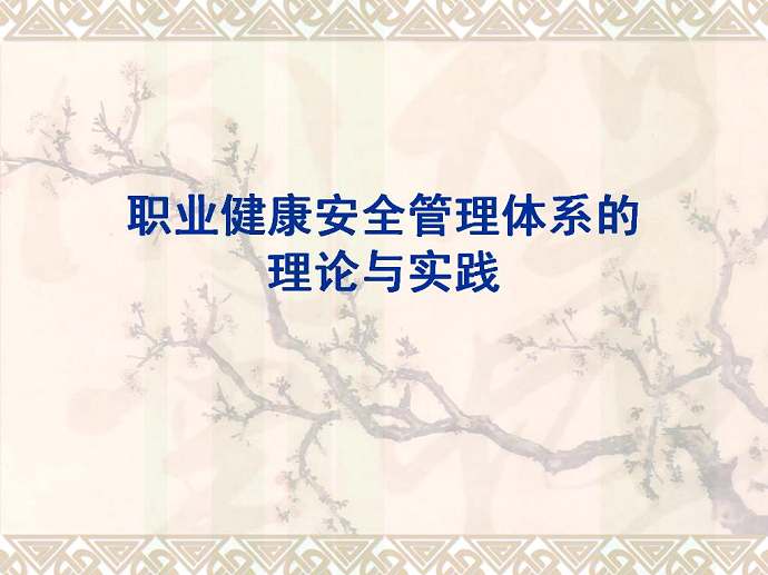 职业健康安全管理体系理论与实践视频教程 19讲 武汉大学